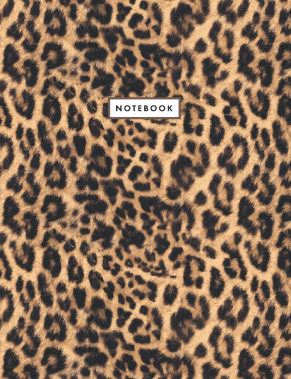 Notebook: Leopard Print College Ruled Composition Notebook Cute Stationery School Supplies