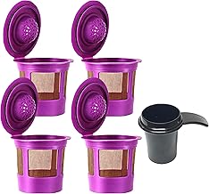 GOLDTONE Reusable K Cups for All KEURIG 2.0 & 1.0 Brewers, Refillable K-Cup Filters with Golden Stainless Steel Mesh for KEURIG KCups, BPA Free, (4 Pack)