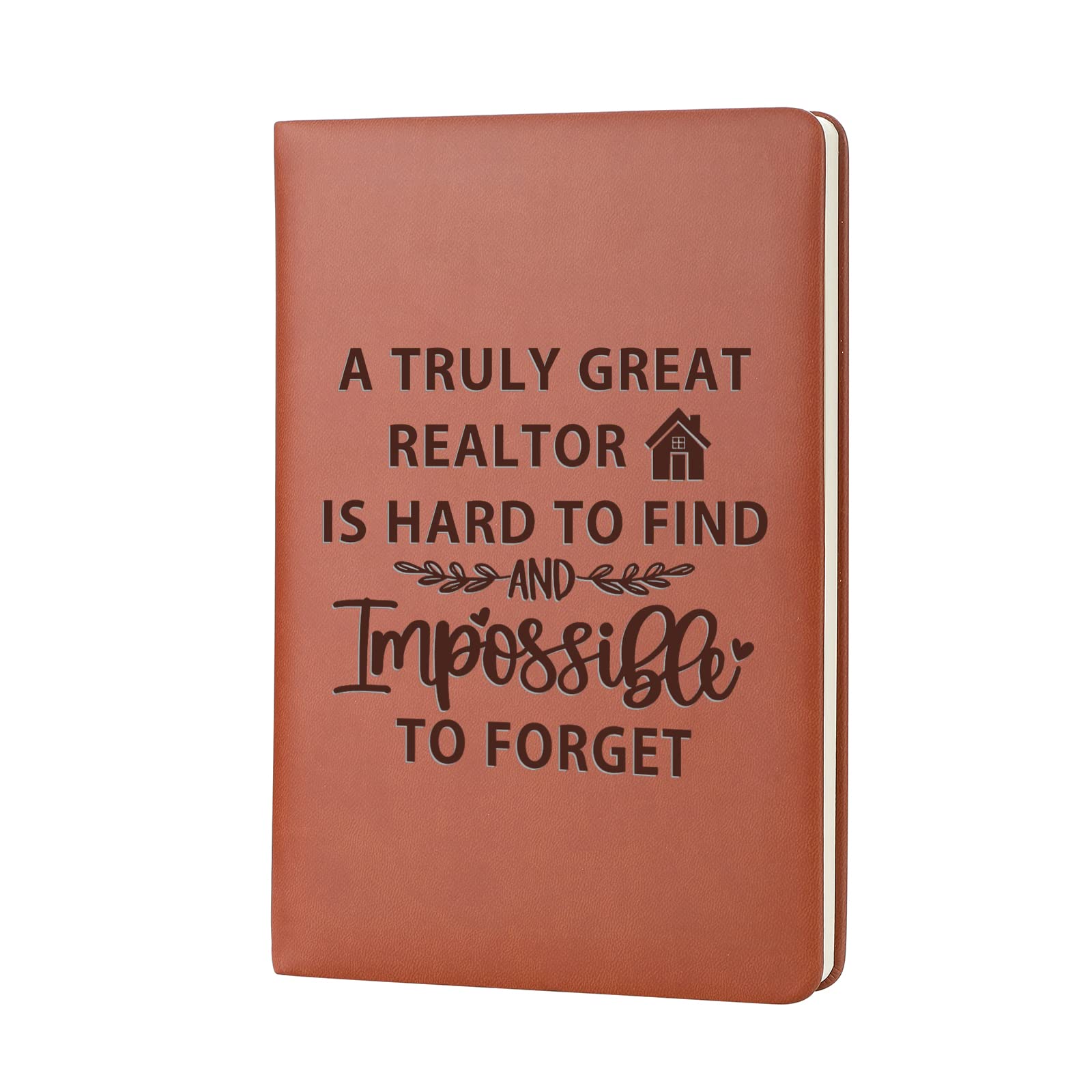 WHLBHGRealtor Gift Real Estate Gift Real Estate Agent Leather Journal Notebook Realtor Appreciation Gift Thank you Gift for Realtor Writing Diary Planner Notebook (Amazing Realtor)