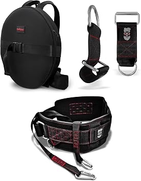 THEFITGUY Complete Weighted Training Bundle Weight Plate Backpack, Ultimate Dip Belt, and Dumbbell Loading Straps for Strength, Calisthenics, and Weighted Workouts
