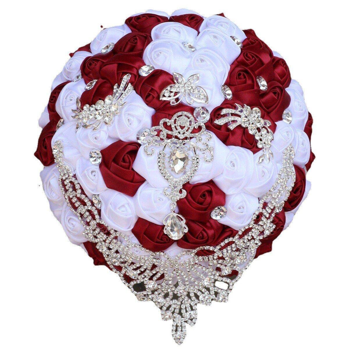 Bouquet de mariage durable avec ruban de perles pour éviter les fleurs fanées