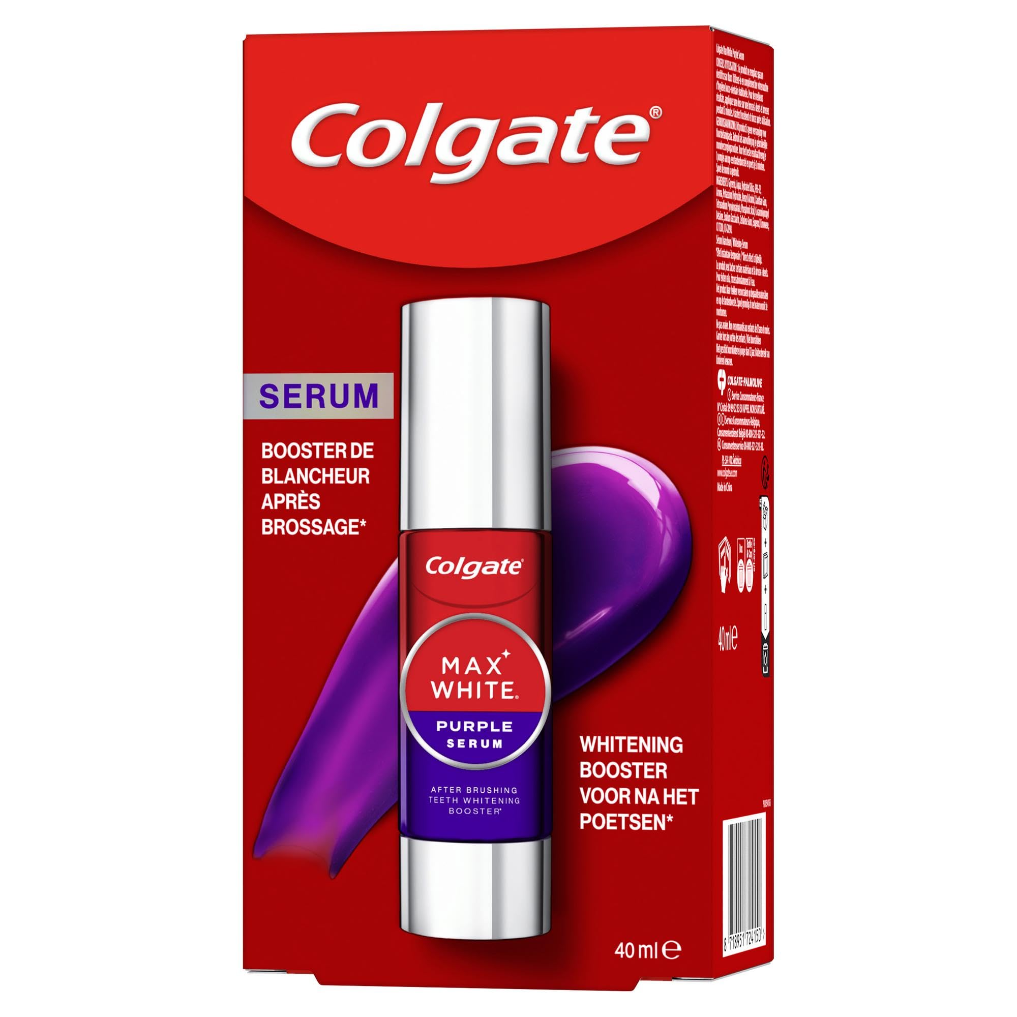 Colgate - Pack Purple Toner 2x40ml - Dentifrice 8x75ml - Duopack Ultra x2