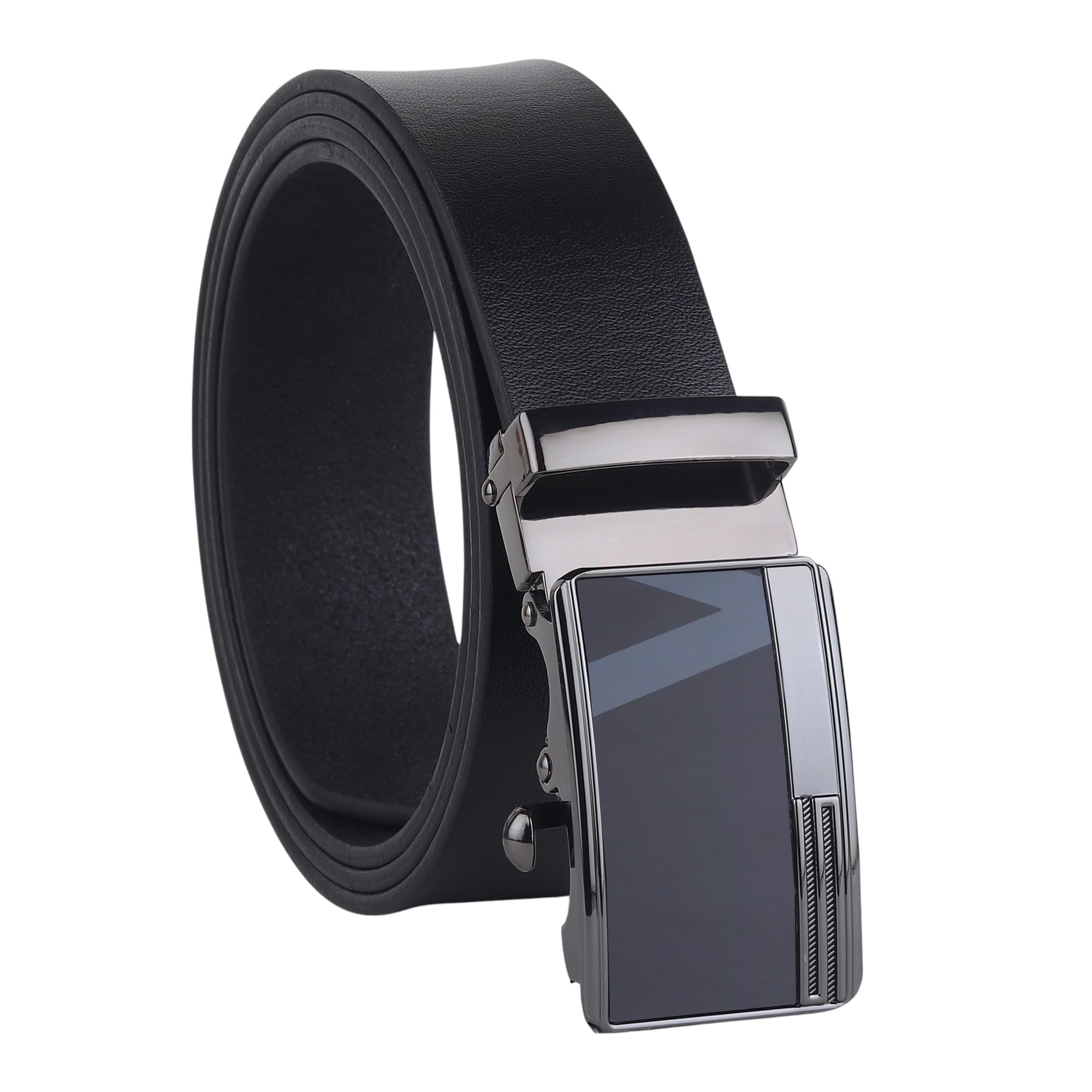sunshopping Genuine Leather Belt for Men's with Easier Adjustable Autolock Buckle - Micro Adjustable Belt Fits Everywhere Formal & Casual-picture-22