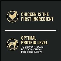Vista 6 de Purina Pro Plan Alimento para perros mayores con probióticos para perros, mezcla triturada de pollo y arroz, bolsa de 6 libras