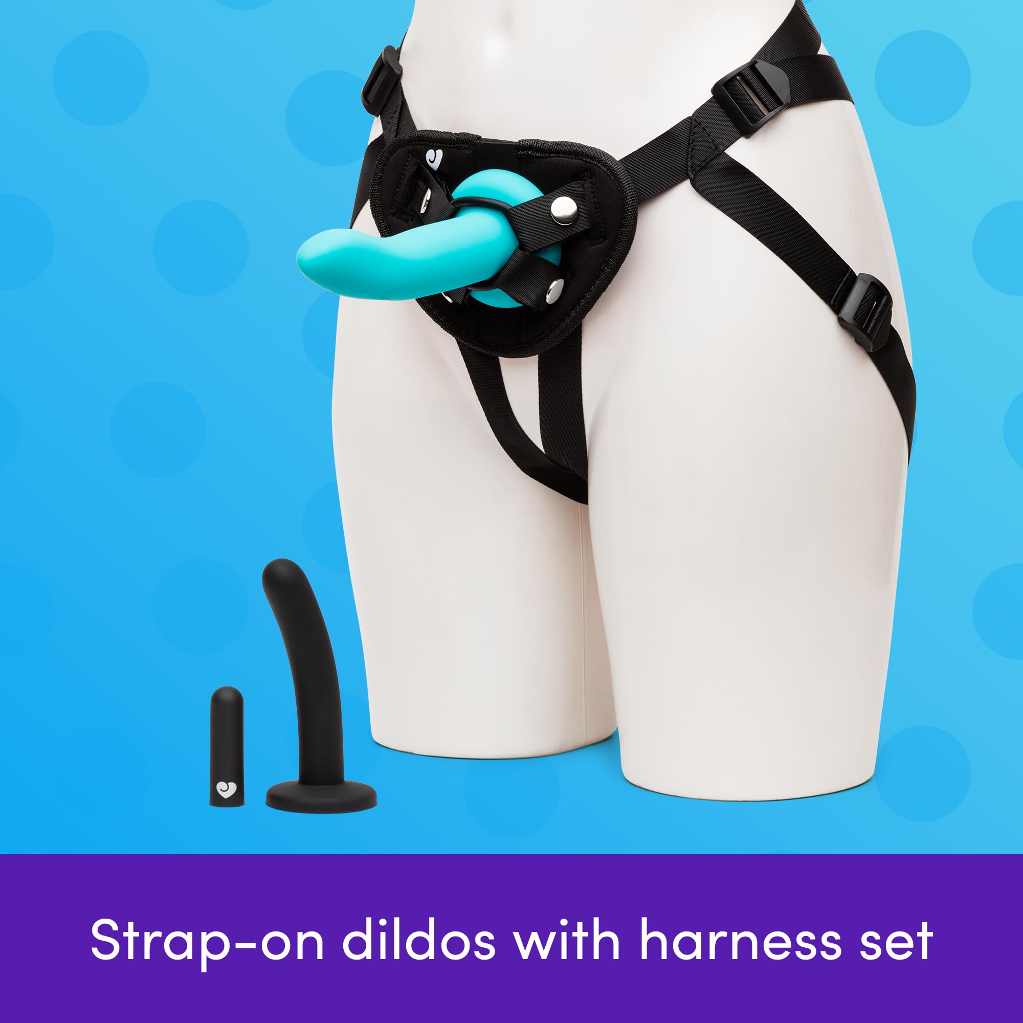 Amazon.com: Lovehoney Vibrating Strap On Dildo & Harness Kit | 2 Silicone  Dildos for Pegging & G Spot Stimulation | Includes Bullet Vibrator |  Adjustable Harness with 3 O-Rings