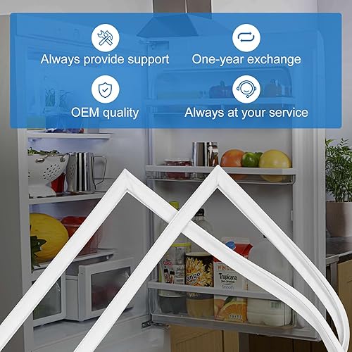Miniatura 7 de 5304506131 Junta de puerta del congelador compatible con partes de Frigidaire, Crosley, Kenmore, Tappan Freezer FFFH20F2QWF, FFFH20F2QWG,