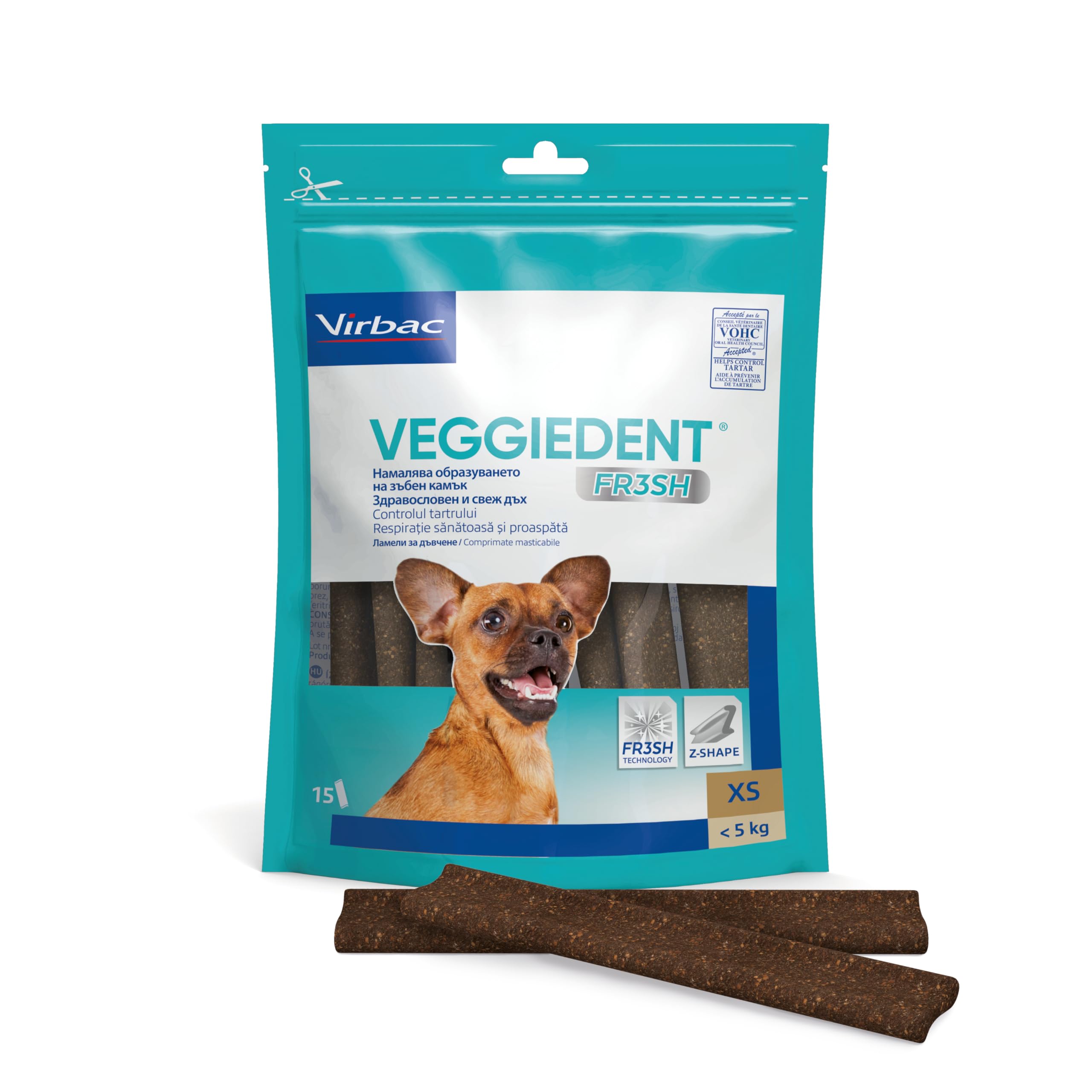 VeggieDent vn100758 Strips of Snack Fresh, XS