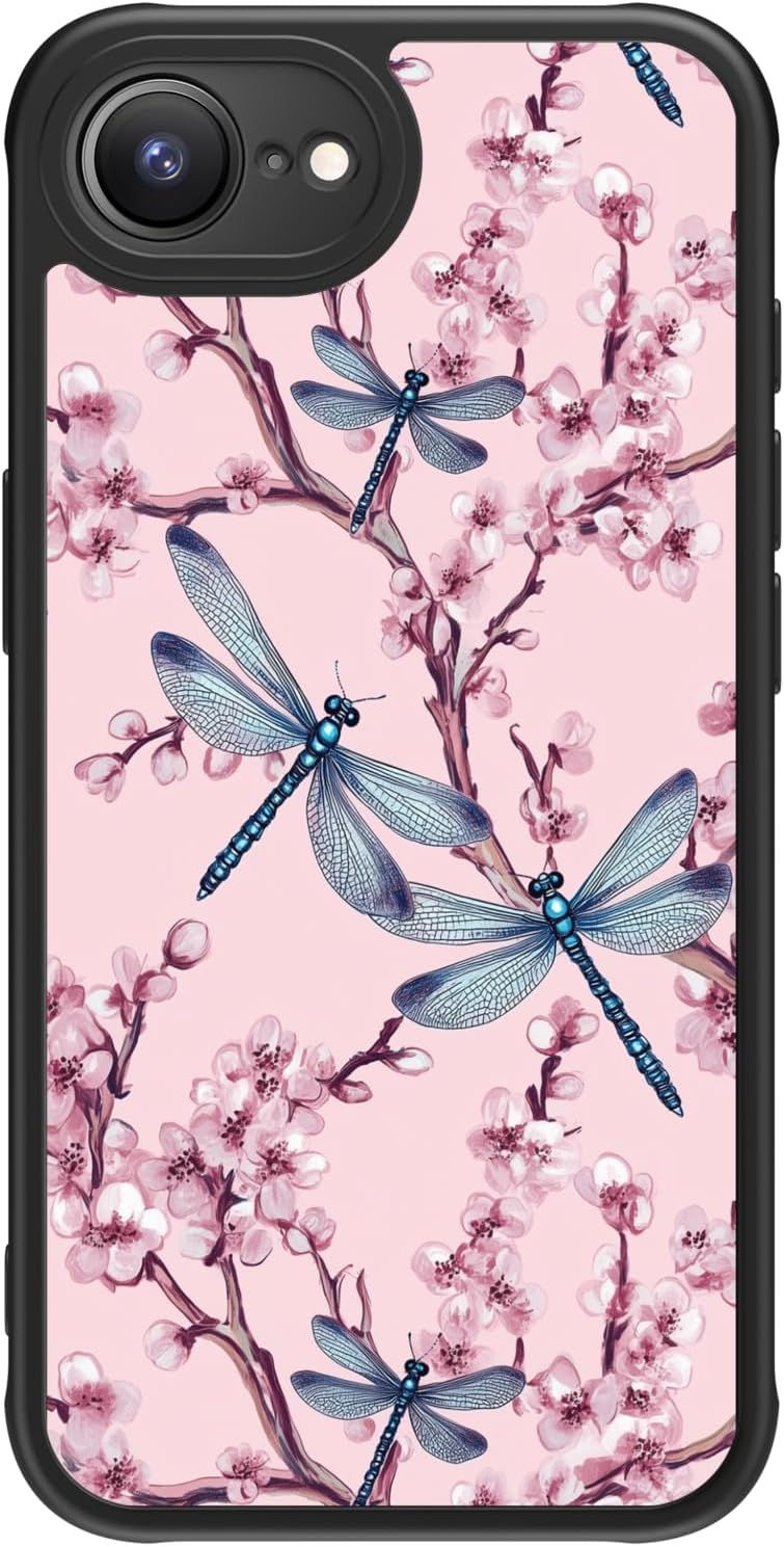 FUNMIKO Cute iPhone 14 Phone Case Wireless Charging & Military-Grade Protection - Trendy Wildflower Design for Women Girls, Matte Cover with Shockproof Corners - Abstract Floral Art