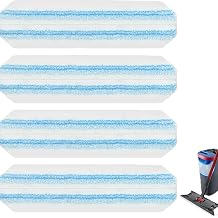 4Pcs Microfiber Mop Pad Replacements Compatible with O-Cedar Vileda H2pro Mop Cloth Head Washable Reusable Fiber Cloth Accessories Suitable for Household Floor Deep Cleaning Maintenance