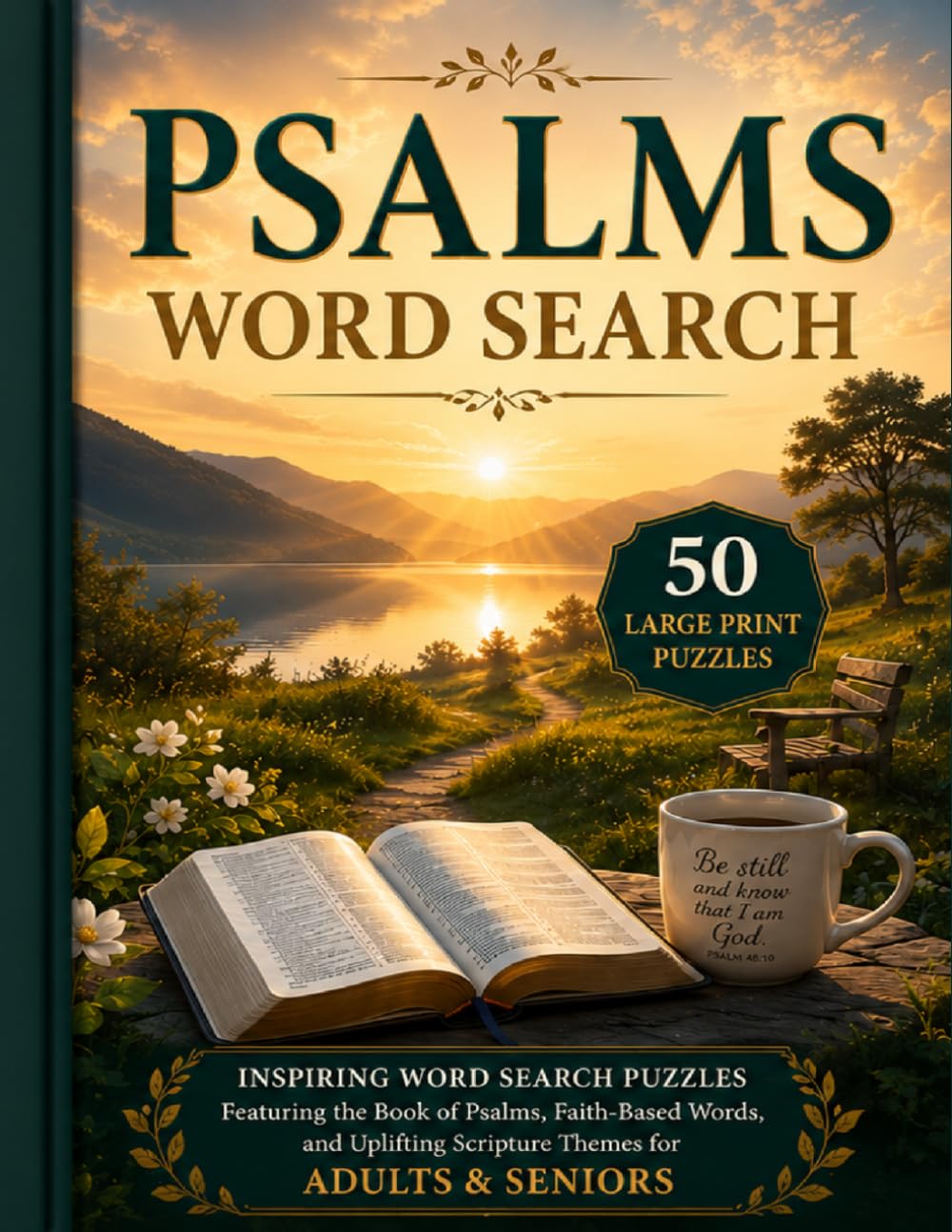 Psalms Word Search: 50 Large Print for Adults & Seniors (Christian Word Search Collection)
