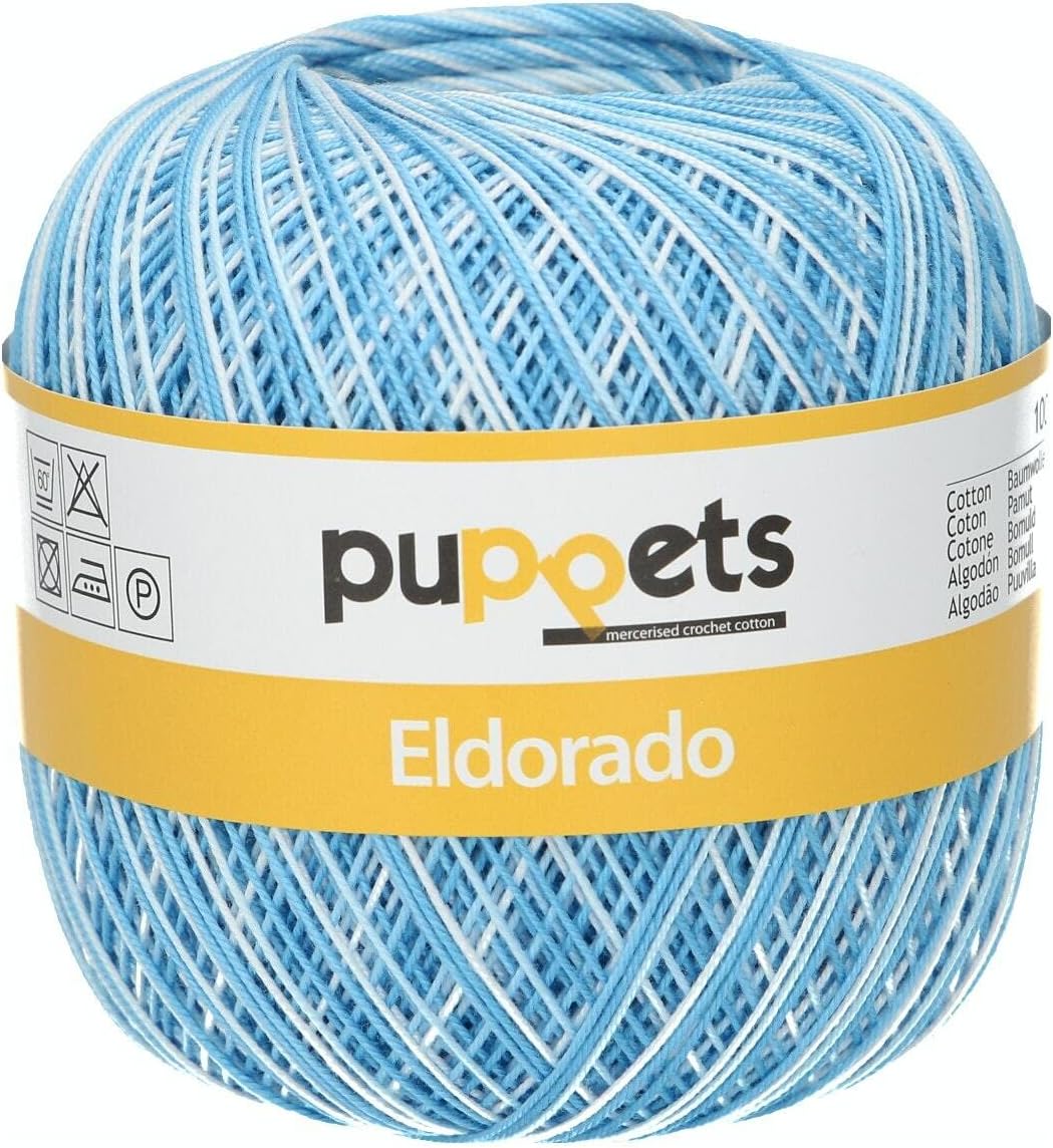 Puppets 4578012-00124 Crochet yarn, 100% cotton, one size, 52 g