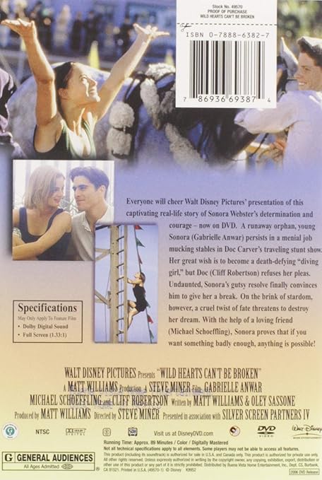 Wild Hearts Can T Be Broken Amazon De Gabrielle Anwar Michael Schoeffling Cliff Robertson Dylan Kussman Kathleen York Frank Renzulli Nancy Moore Atchison Lisa Norman Lorianne Collins Elizabeth Hayes Laura Lee Norton Michael J