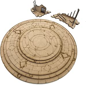 Medieval Lost Burg 06 – Set Elementi Scenici Città Medievale In MDF Per Wargame 28-35mm – 3 Pezzi