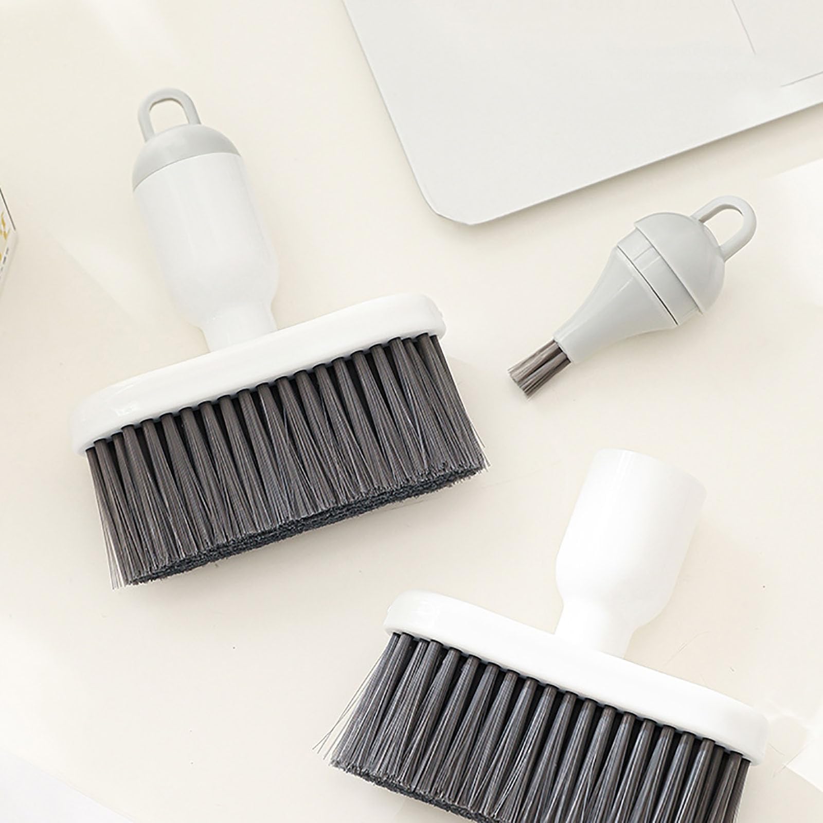 1 Pack 2 in 1 Keyboard Cleaning Brush,Soft Bristle Scraper Crevice Cleaner for Laptops,Keyboards,Window Tracks,Narrow Gaps,Portable Dust Removal Tool for Home Office