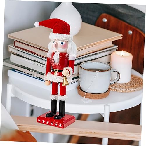 Miniatura 3 de BESTOYARD 2 piezas de manualidades de campana, nueces para pulgadas, adorno de madera para el hogar, escultura de muñeca, suministros de escultura,