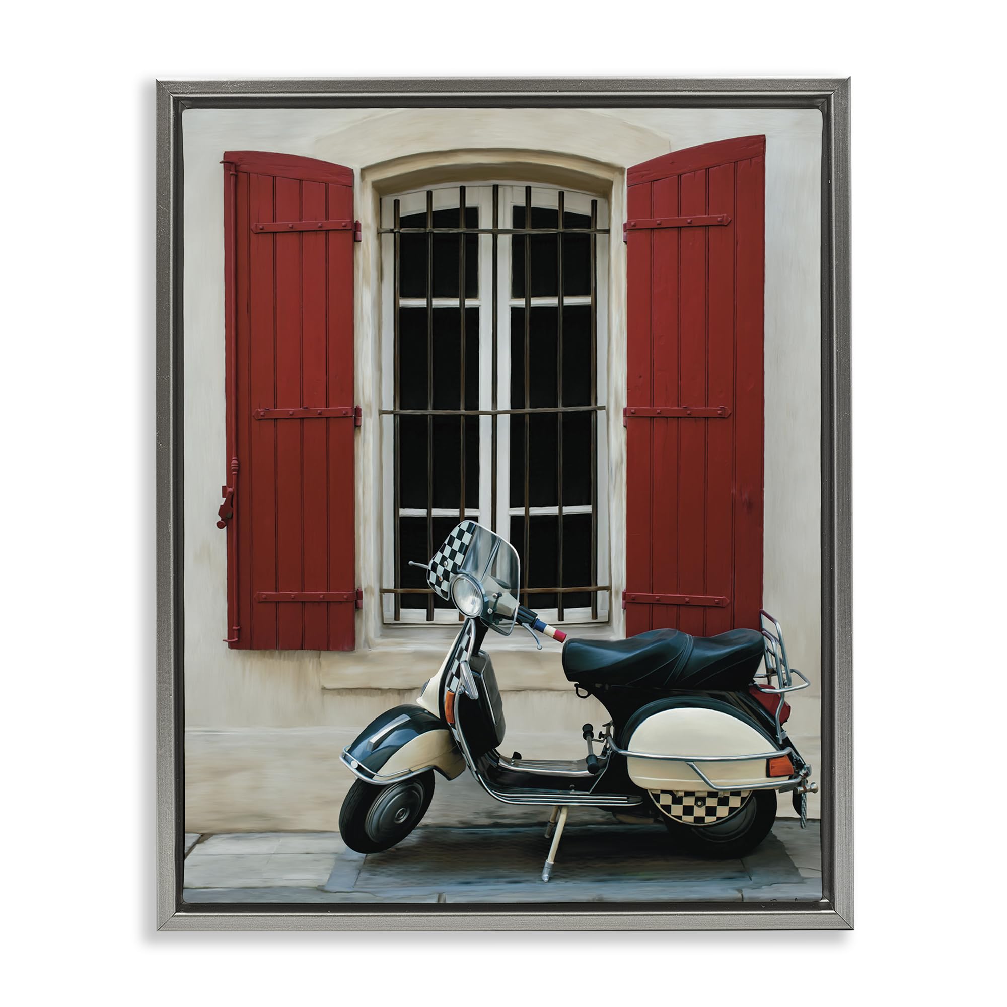'Two Wheel Dream'| Floating Frame Canvas Art