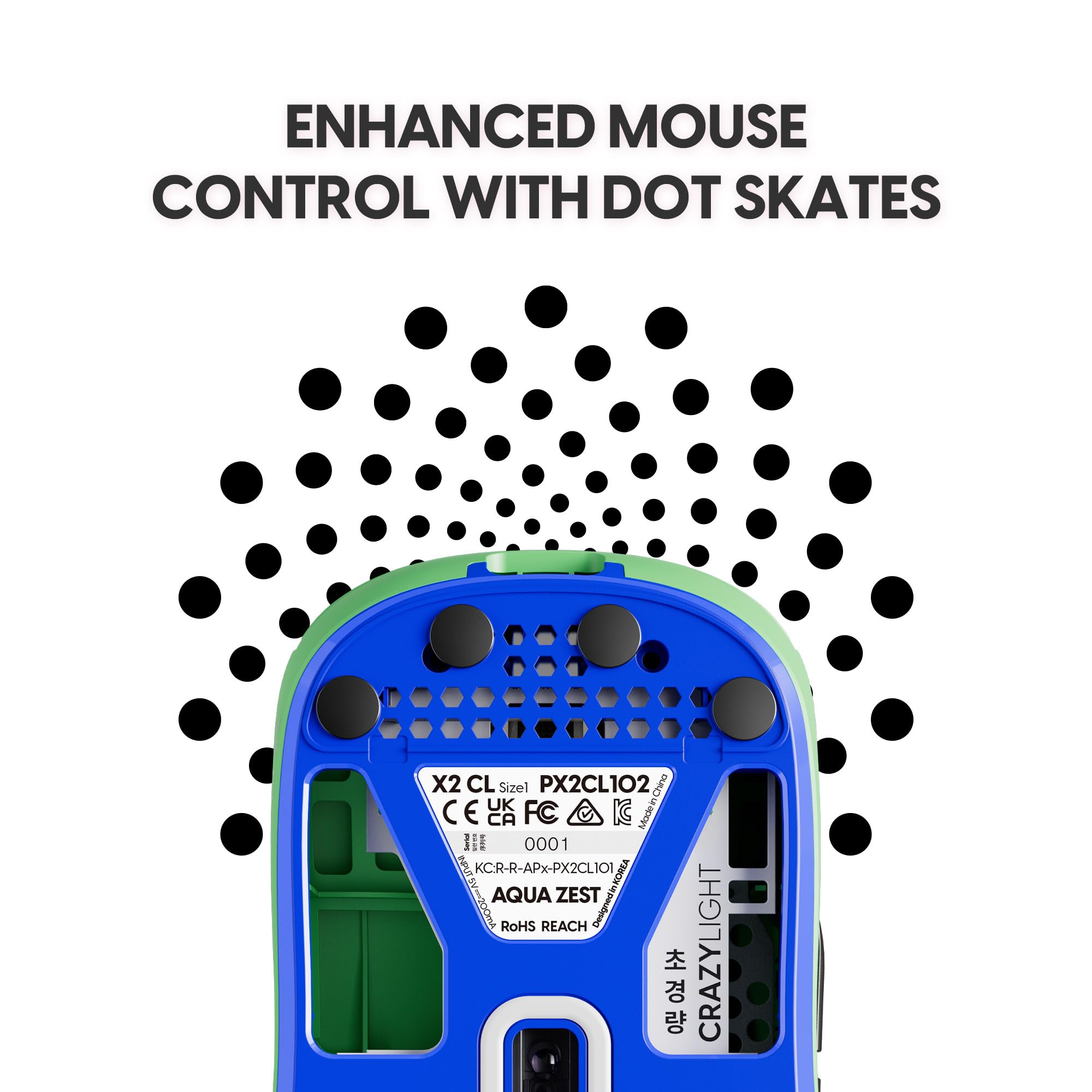 Pulsar Gaming Gears X2 Crazylight Mini mouse inalámbrico para juegos, ultraligero de 35 g, forma simétrica, 32K Dpi, interruptor óptico, dongle 8K incluido, Aqua Zest (renovado)