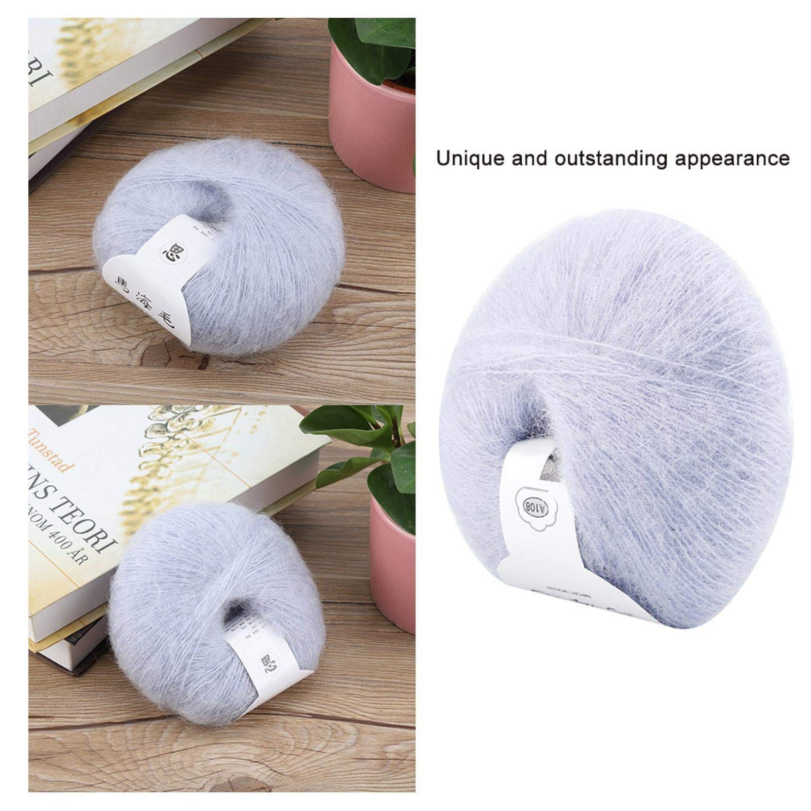 Mohair Garn Zum Stricken & Häkeln – Weich, Flauschig, In Violett – Für Schals, Pullover & Mehr