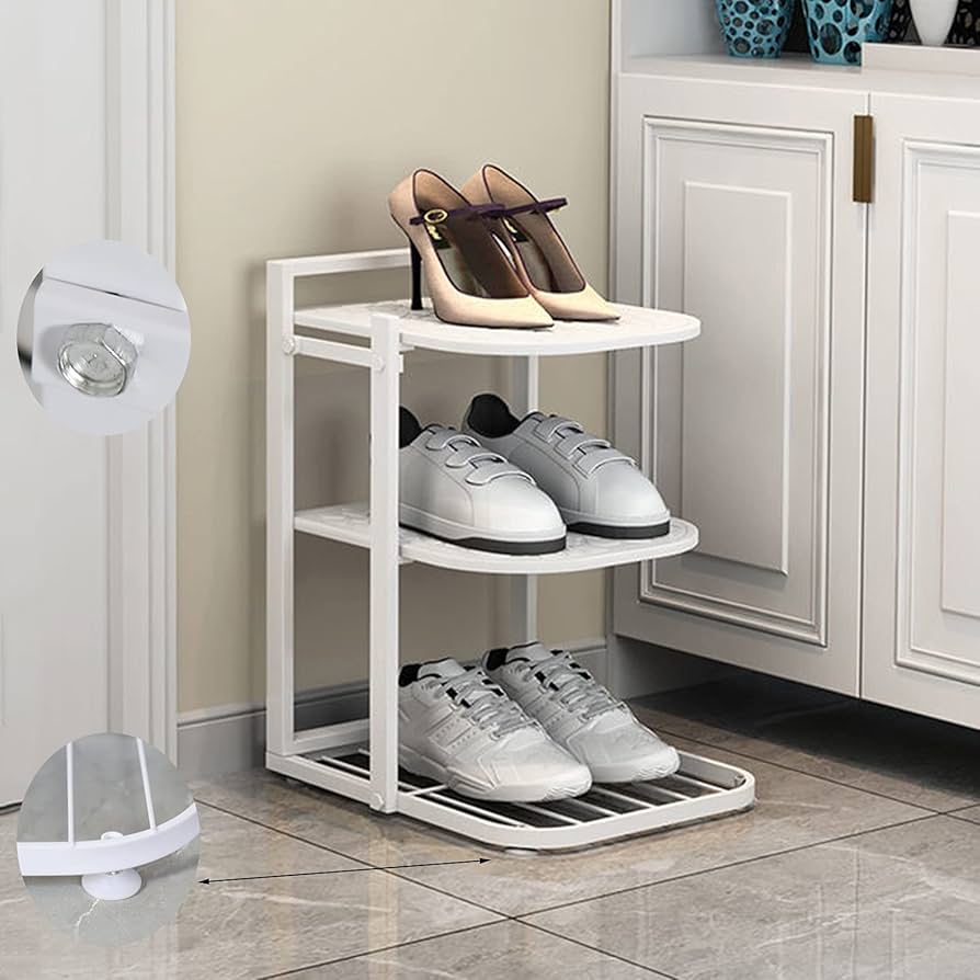 Amazon|3層 シューズラック 靴収納 靴棚 下駄箱 3足 玄関収納 靴入れ Amazon|3層 シューズラック 靴収納 靴棚 下駄箱 3足 玄関収納 靴入れ