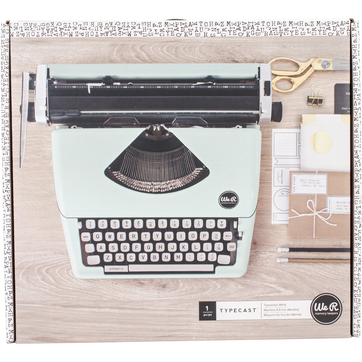 We R Memory Keepers Typecast Typewriter - Mint