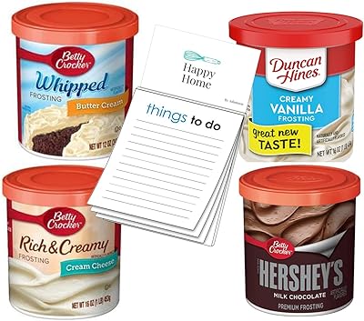 Frosting Bundle 1 of each| Betty Crocker Whipped Butter Cream|Duncan Hines Vanilla icing|Betty Crocker Cream Cheese |Betty...