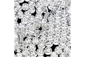 1400+ Pieces of Clear Letter Beads: Express Yourself through Personalized Jewelry