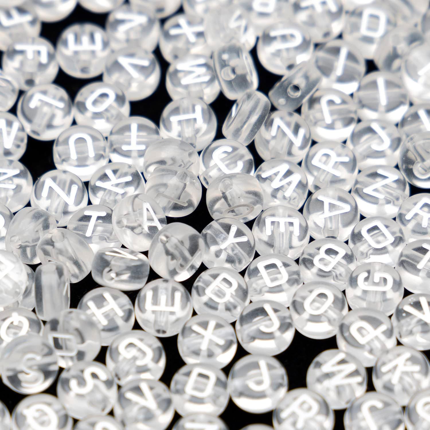 1400 PCS 4x7mm Acrylic Letter Beads for Jewelry Making
