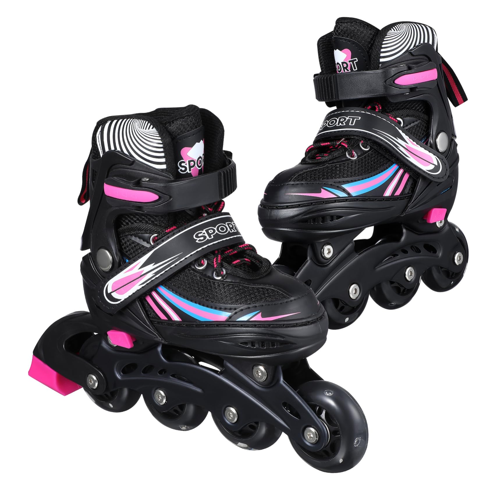 INOOMP Womens Inline Skates Girls Inline Skates for Women Comfortable Fit Adjustable Size Durable Material
