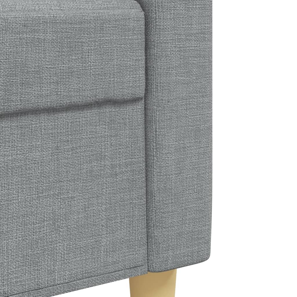 vidaXL Ensemble de canapés 4 pcs avec Repose-Pied Gris foncé Tissu, canapé, siège de canapé, canapé Relax, canapé Confort, Fauteuil de télévision