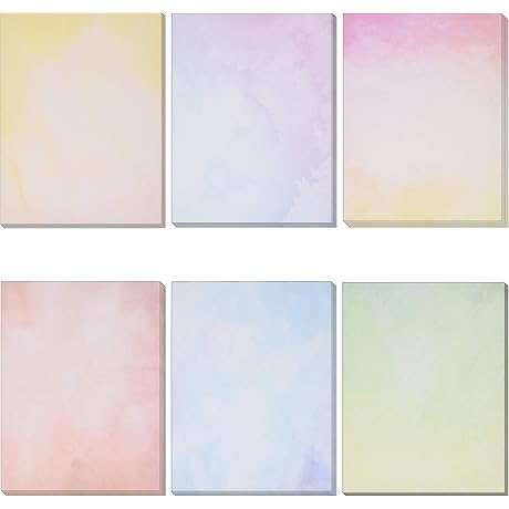 120-Pack Watercolor Stationery Paper Set: Unleash Your Creativity