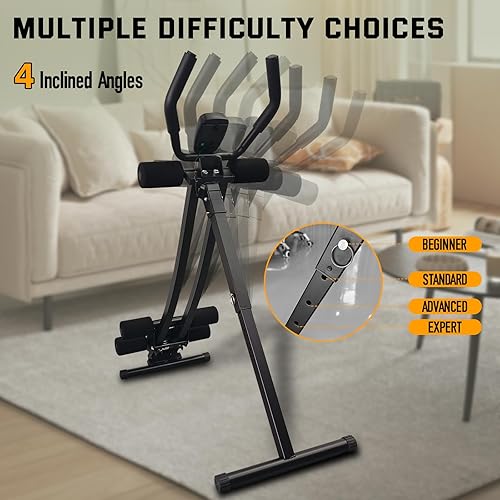 Miniatura 4 de Equipo de entrenamiento abdominal, máquina de abdominales ajustable, entrenamiento de cuerpo completo para gimnasio en casa, equipo de ejercicio de