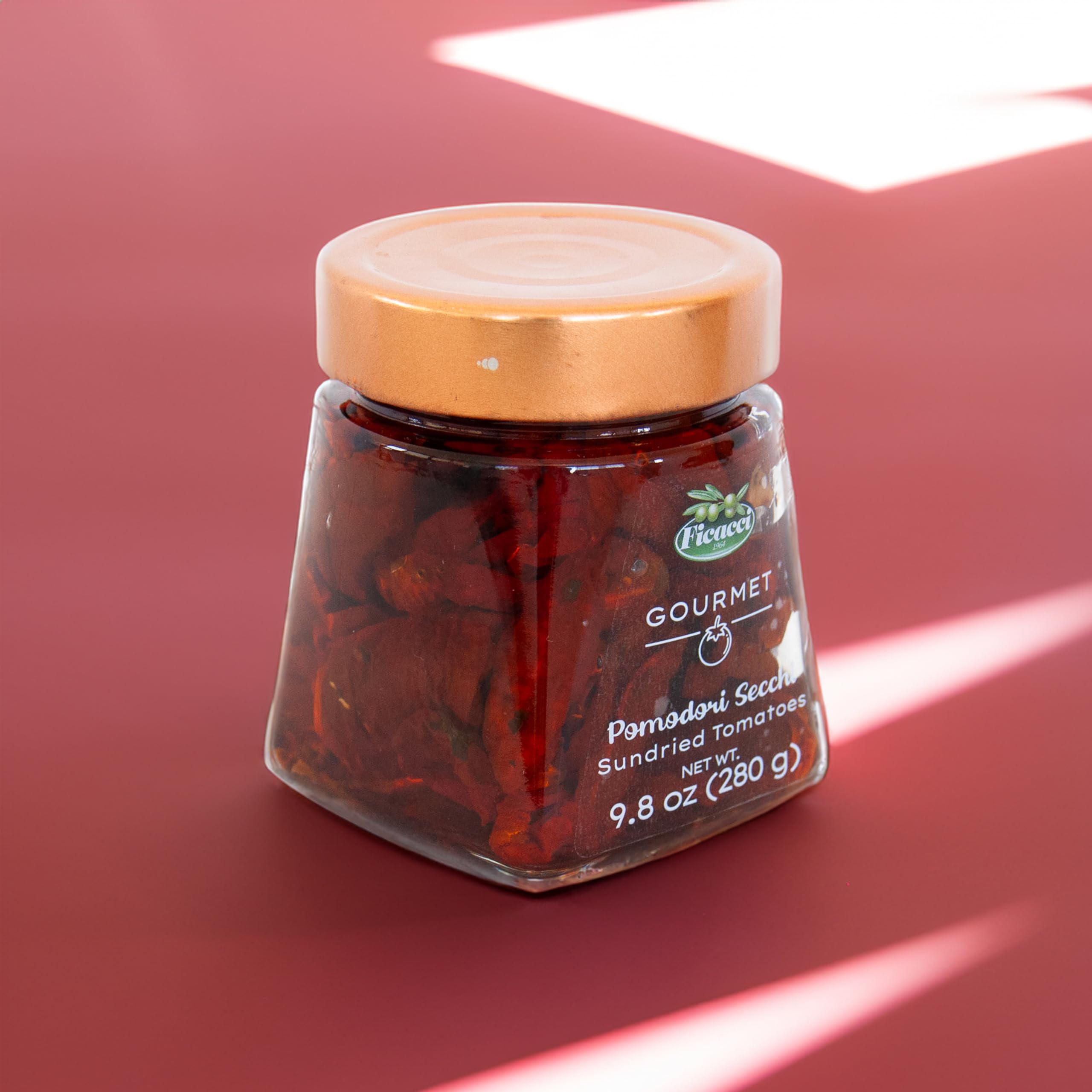 Ficacci - Selezione Antipasti Gourmet - Antipasti Rossi (Peperoni, Pomodori Secchi, Bomba Piccante) 3X (860g)