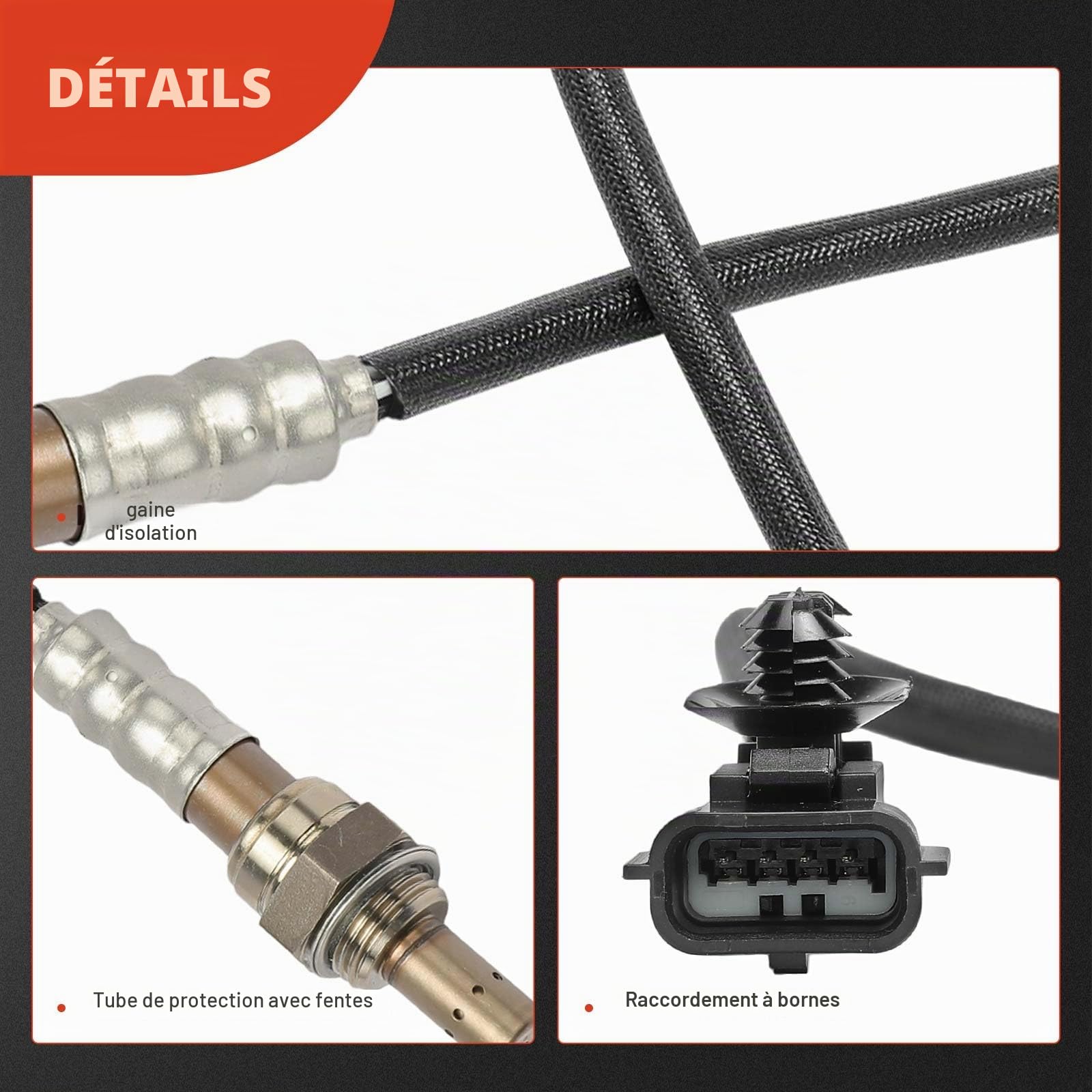 Frankberg Sonde lambda, capteur de contrôle, 4 broches | Compatible avec: KR0/1 SB SR FC0/1-Heute KS