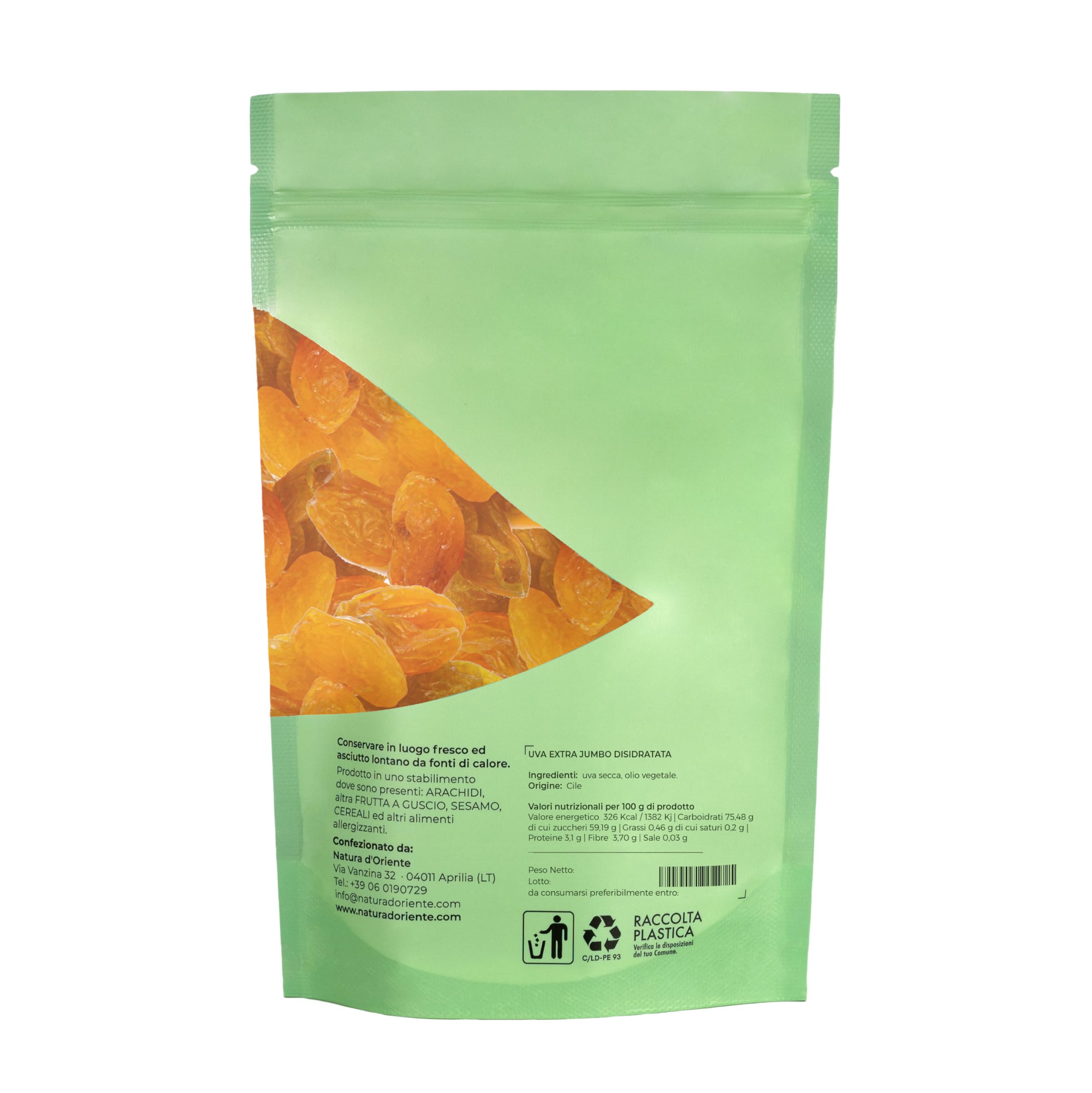 Natura d'Oriente Dehydrierte Extra-Jumbo-Trauben, 1000 g