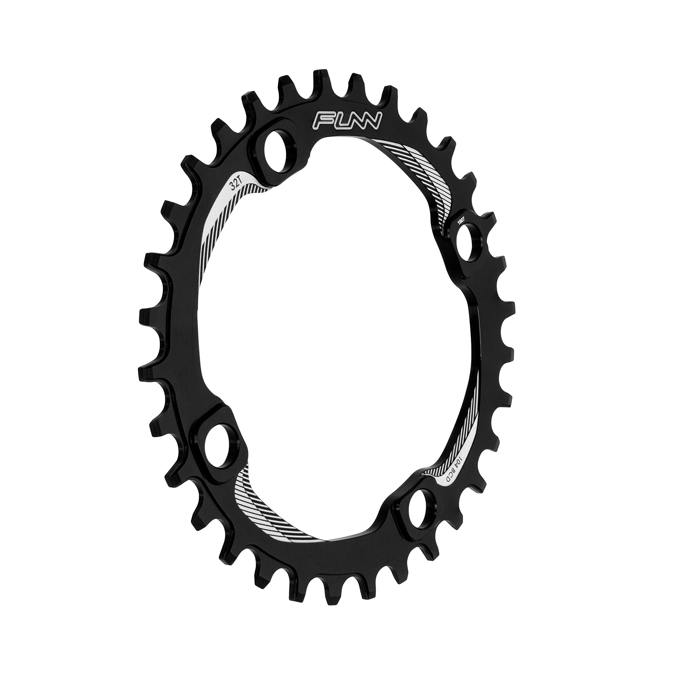 Funn Solo Narrow Wide Chainring for 9 10 11 12 Speed Chain, Fits 104mm BCD Interface Crankset