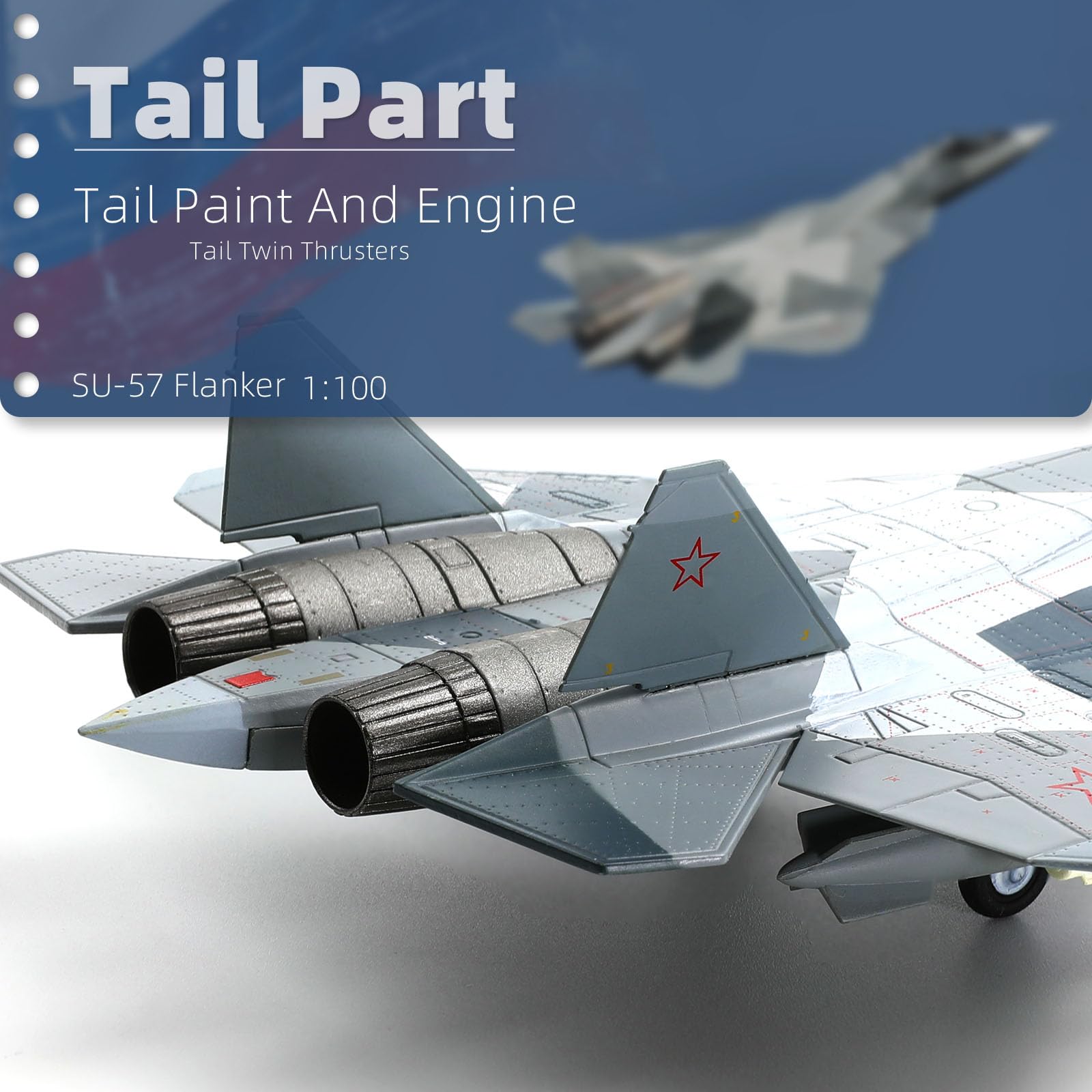 Amazon.co.jp: NUOTIE 1/100 SU-57 航空機 ロシア スホーイ ダイ