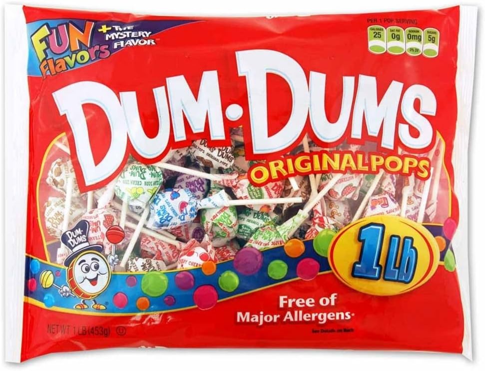 Dum Dums 1 lb bag Assorted Flavors