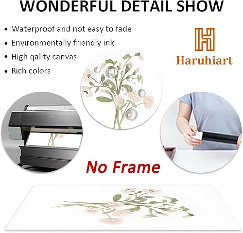 Miniatura 6 de Arte de pared en acuarela floral, imágenes botánicas de flores rosas, póster de flores silvestres, pinturas de plantas de acuarela, pósteres de