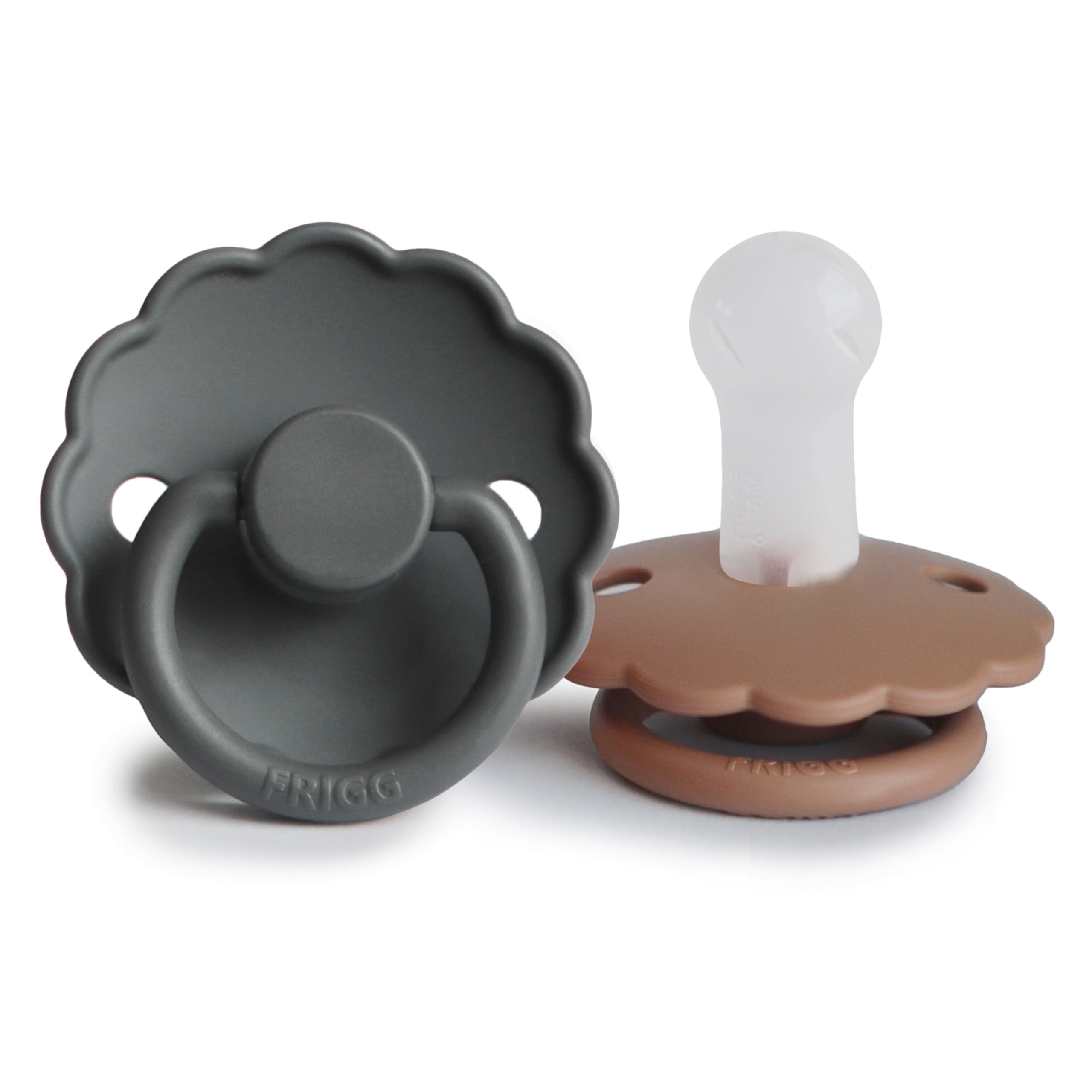 FRIGG Daisy Chupete 2-Pack | Chupete de silicona | Sin BPA | Fabricado en Dinamarca | Tetina simétrica tipo cereza | (Cream/Croissant, Talla 1 (0-6 Meses)) — view 9