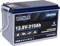 Vista 7 de WEIZE Batería de litio de 12 V/100 Ah Mini LiFePO4, BMS inteligente de 100 A incorporada, batería de ciclo profundo con protección de baja