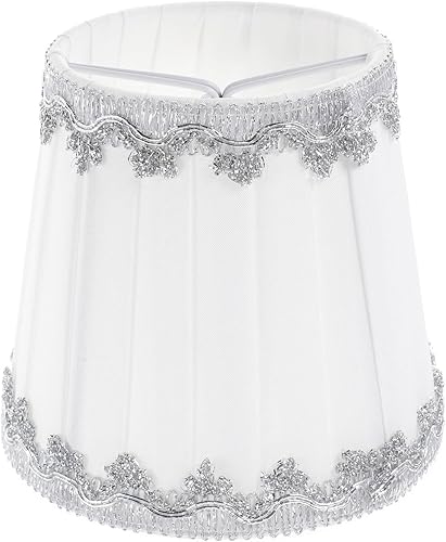 Miniatura 1 de Beaupretty Pantalla de repuesto con clip para lámparas, cubierta de lámpara pequeña, pantalla de barril de repuesto para luz de piso de mesa, color