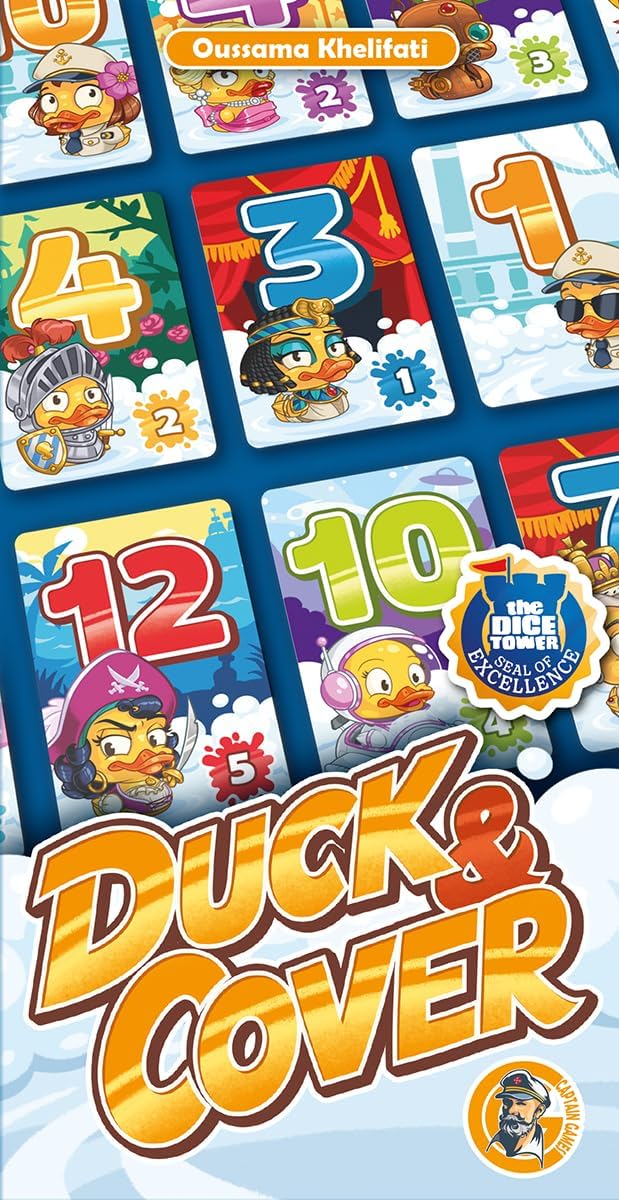 Captain Games, Duck & Cover, Family Game, 2-7 Players, from 8+ Years, 20 Minutes, German