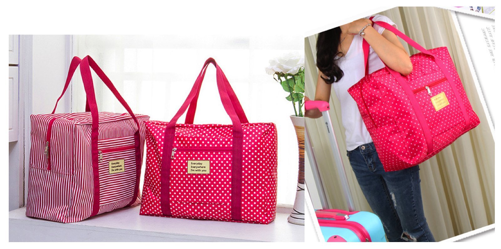 Elonglin Ultra Léger Sac De Voyage Rangement Pliable Grande Taille