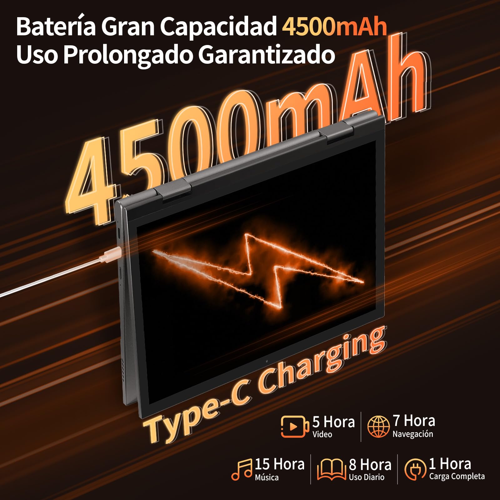 Mini Portátil 2 en 1 10.95 Pulgadas,Ordenador Portátil Win 11 Pro,16GB RAM DDR5,Convertible 360°,Laptop Pantalla Táctil De 2000 X 1200, Celeron N95 (Hasta 3.4 GHz), 2xUSB, BT 5.0(Gris,16G+256G SSD)