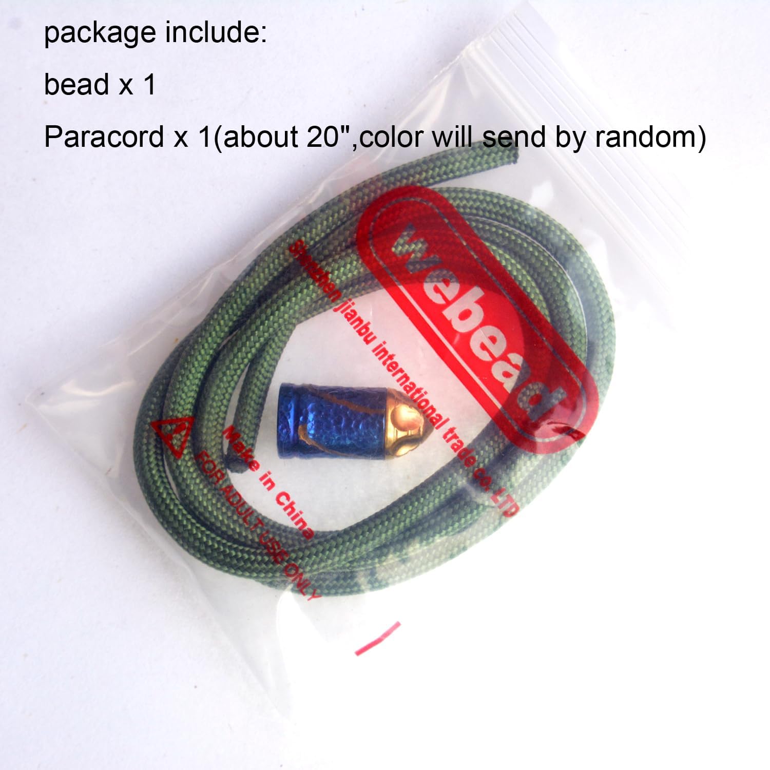 Bullets Beads, Titanium TC4 Hammered Pattern, for EDC DIY Paracord Accessories, Knife Lanyard Beads, Necklace Pendant Beads, Charms Beads for Men MGZD-DS - Image 4