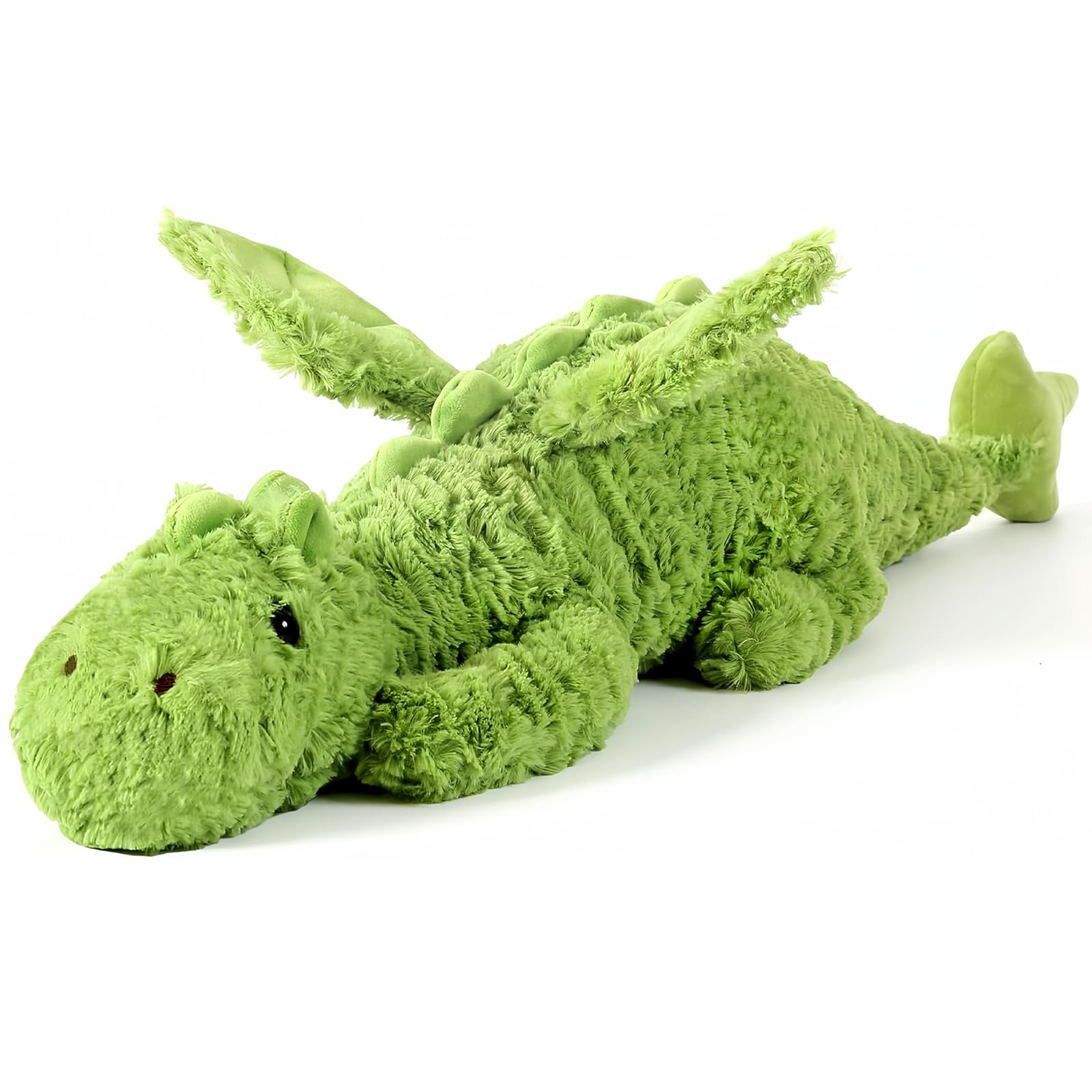 Cute Sleeping Dragon Plush Pillow,Soft Flying Dragon Stuffed Animals-26.5inch Large Kawaii Dragon Animal Plushies Toy,Perfect for Adults and Children,Green