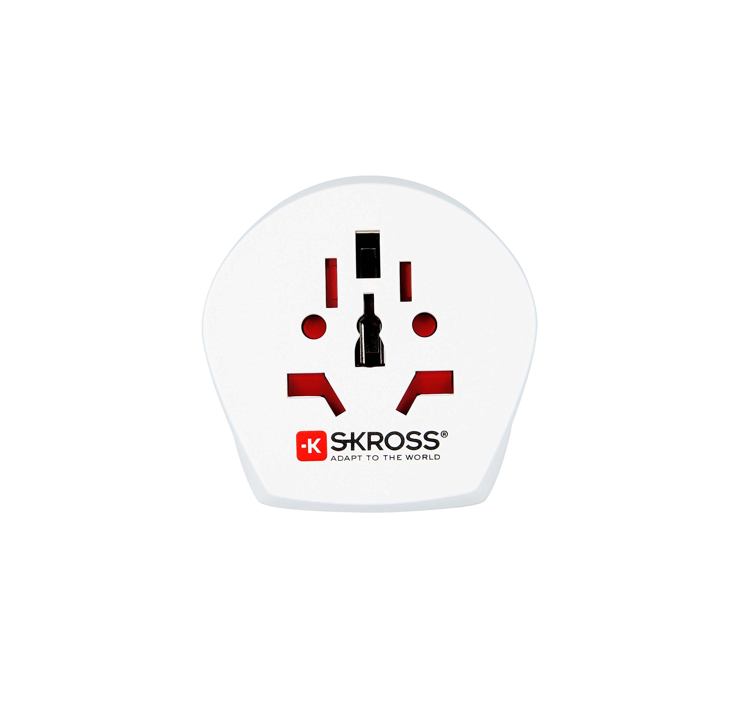 Skross Combo-World to Israel Travel Adaptor, White