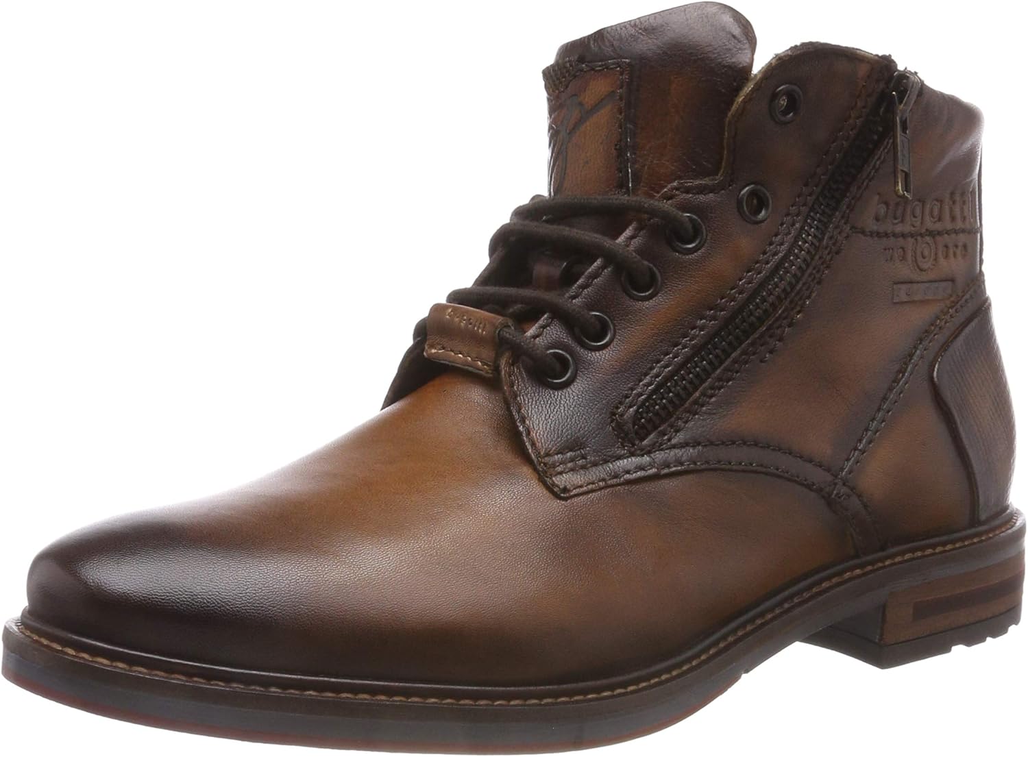 bugatti boots cognac