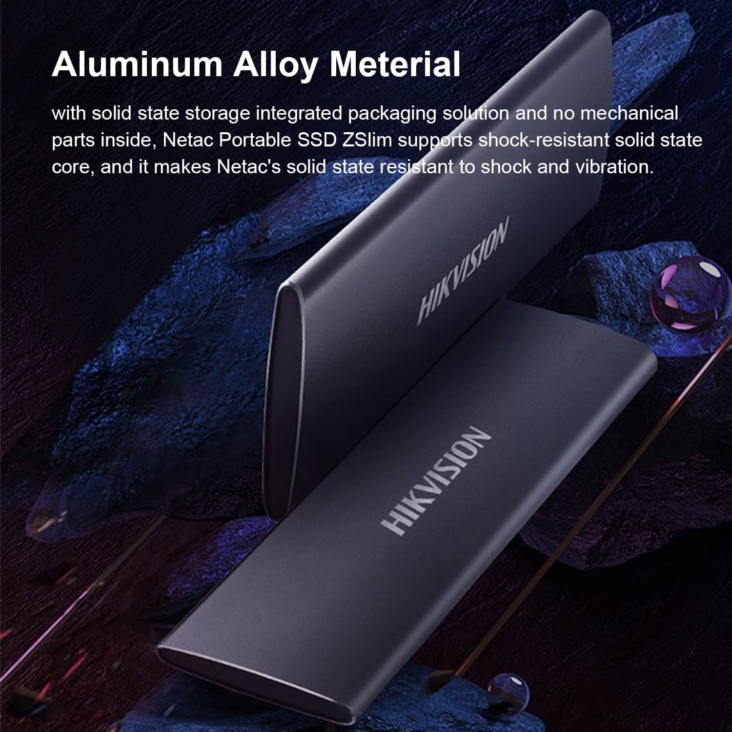 Image showing the aluminum alloy material of the SSD