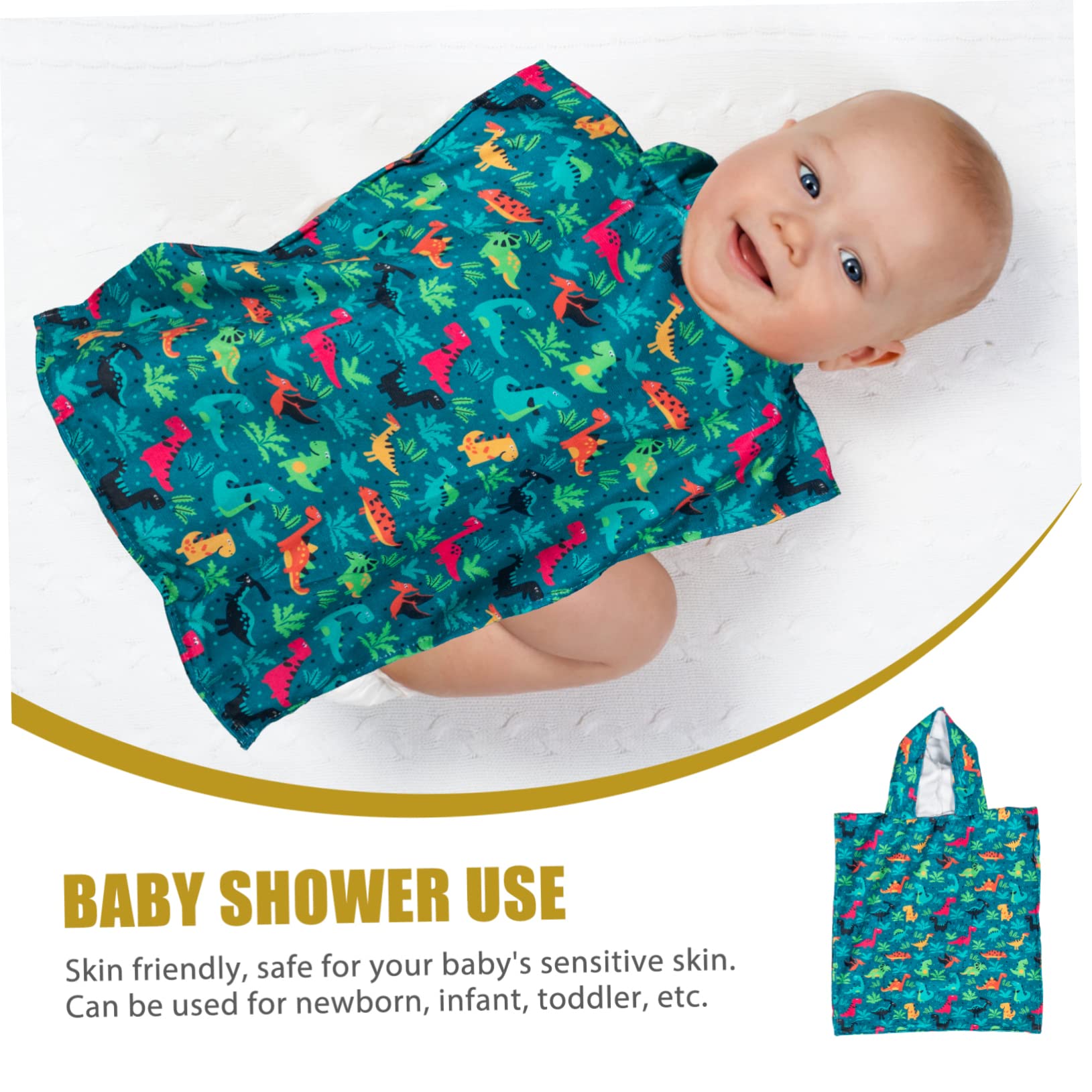 Cabilock Toalla con Capucha para Niños Y Niñas Bata de Baño para Bebés Cómoda Toalla de Baño